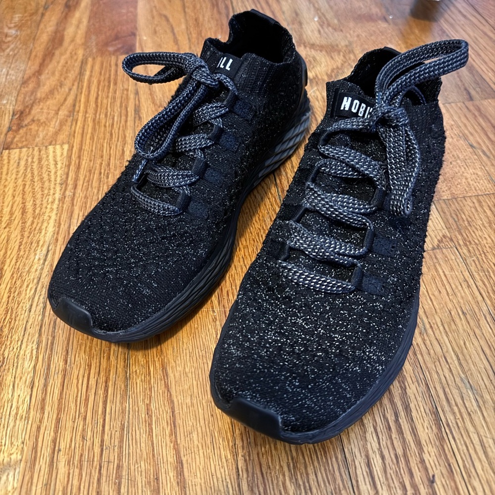 NOBULL Black Knit Reflective Sneakers